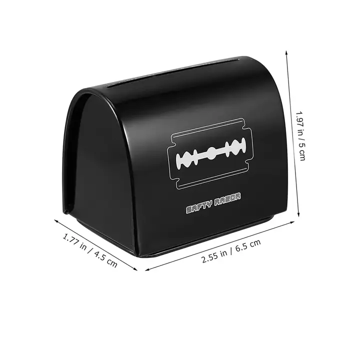 Mallette de Rangement pour Lame de Rasoir pour Homme, Coffre-fort pour Barbier