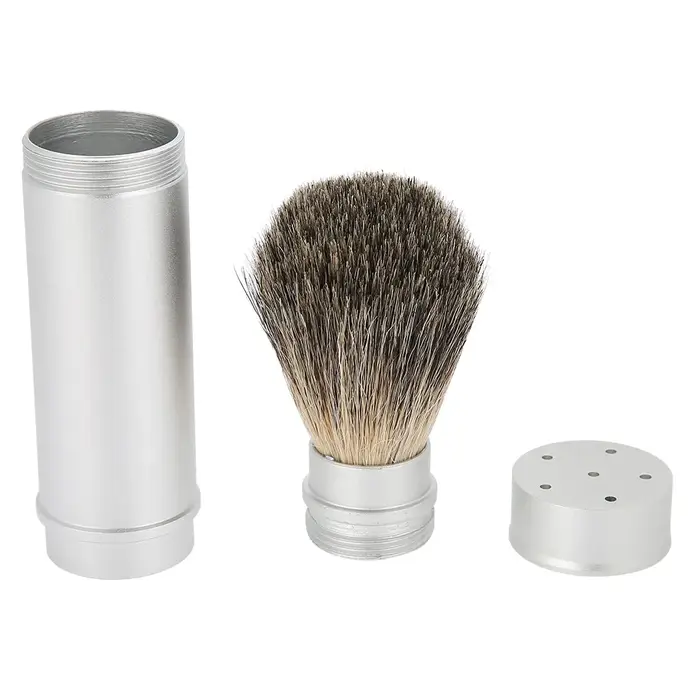 Brosse à barbe portable, outil de rasage pour hommes, brosse à poils de qualité supérieure pour la m