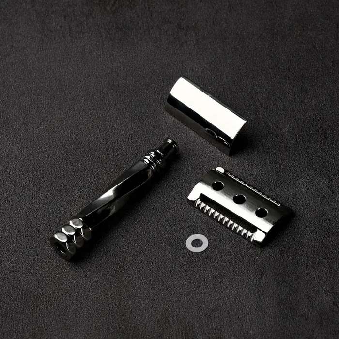 Nouveau Rasoir de Sécurité Yaqi Cerberus en Acier Inoxydable