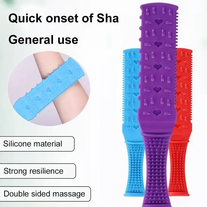 Bâton de Massage masseur corporel plaque à gratter étendu Portable battement