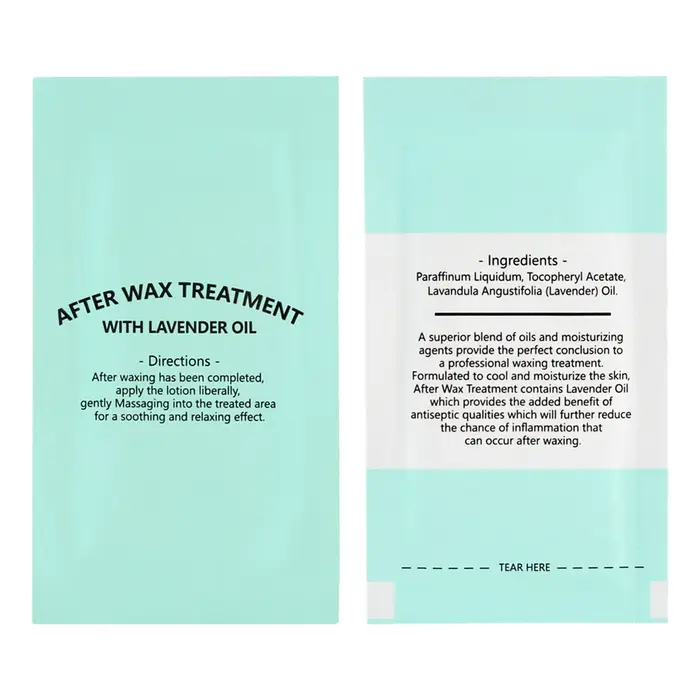 Lingettes démaquillantes enveloppées pour l'élimination de la cire, nettoyage de l'huile et des poil