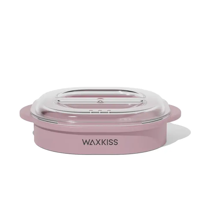 Kit chauffe-cire en silicone pliable WXKISS 15 pièces avec cire végétale naturelle pour l'épilation du corps entier