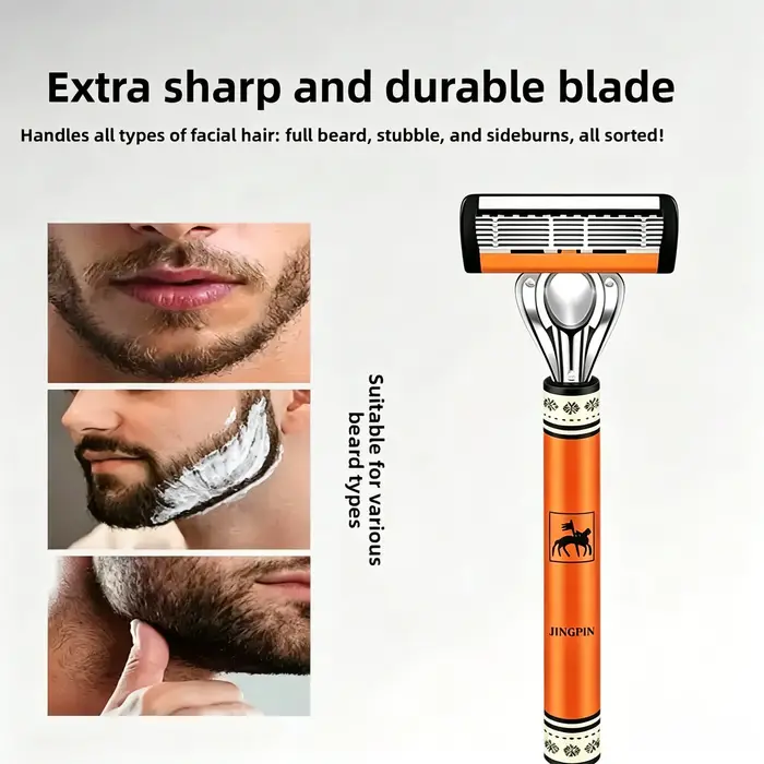 Rasoir de sécurité à six lames 2h48pcs pour hommes et femmes
