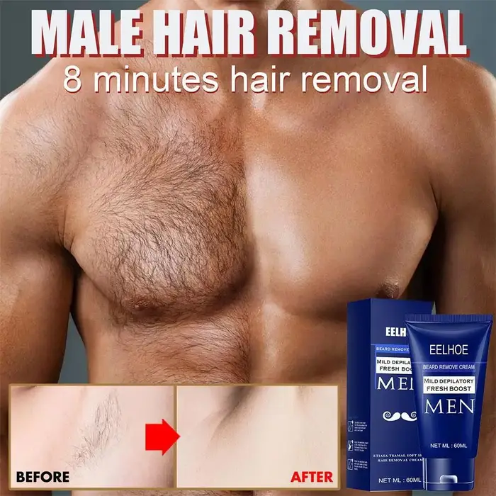 Crème dépilatoire indolore pour hommes