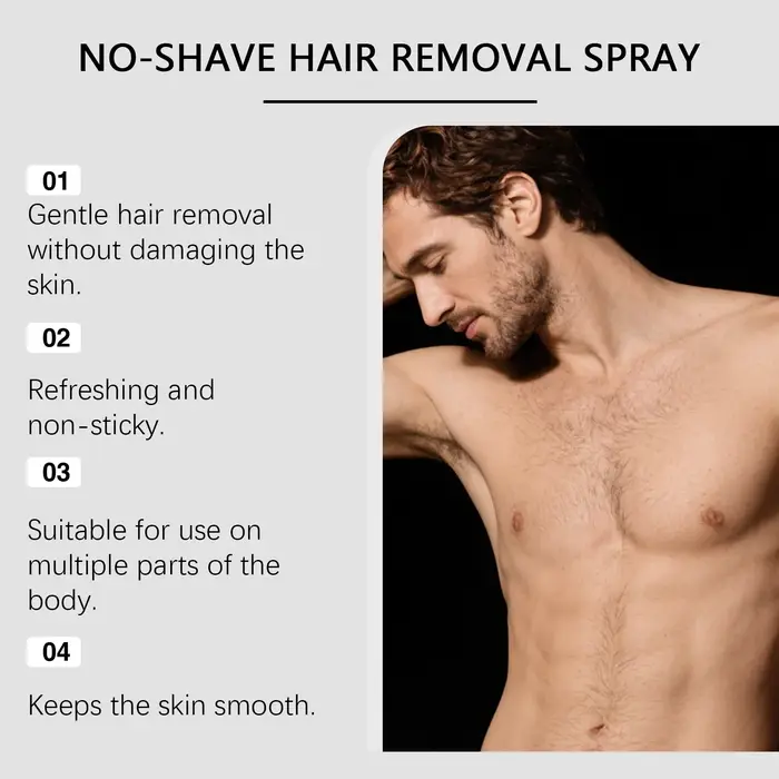 Spray dépilatoire quotidien pour hommes