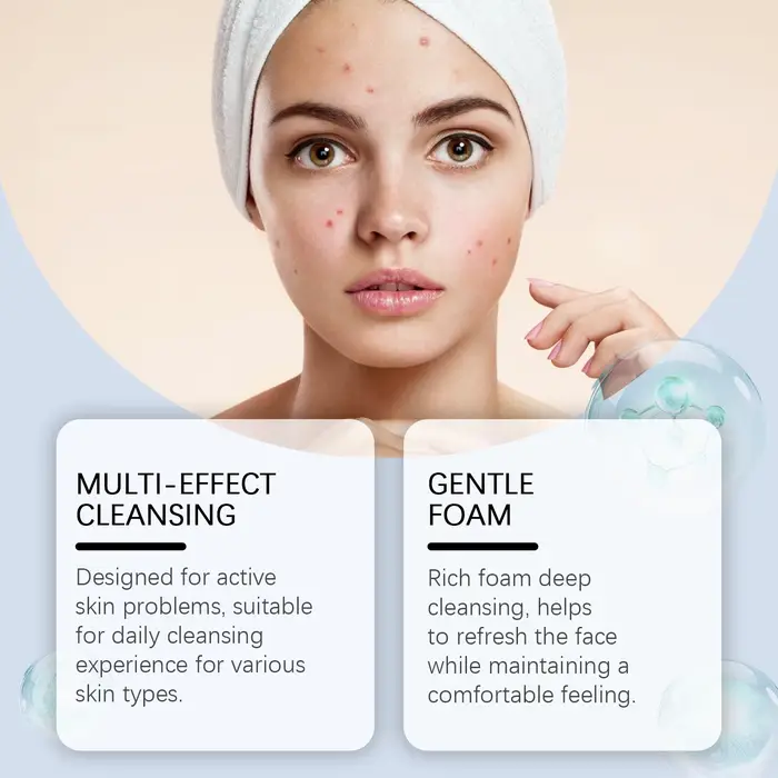 Nettoyant pour le visage à l'acide salicylique