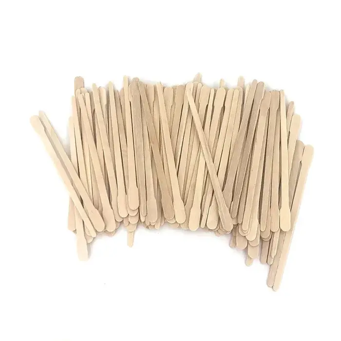 100/200/300/400/500 Pièces Bâtonnets de cire jetables en bois pour épilation