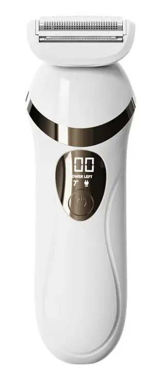 Épilateur pour femmes, épilateur et rasoir électrique 2 en 1 avec LED, épilateur et tondeuse pour l'