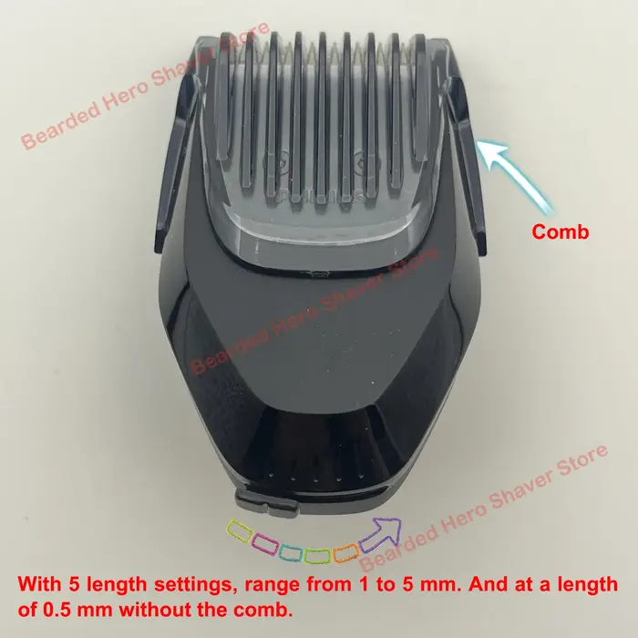 Styler de barbe réglable AC20 avec 5 réglages de longueur pour rasoir S5531 S5666 S7731 S7782 S8050 S9987 XP9201 XP9405