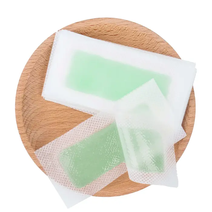 15 Bandes de cire dépilatoire jetables parfumées à l'aloe vera