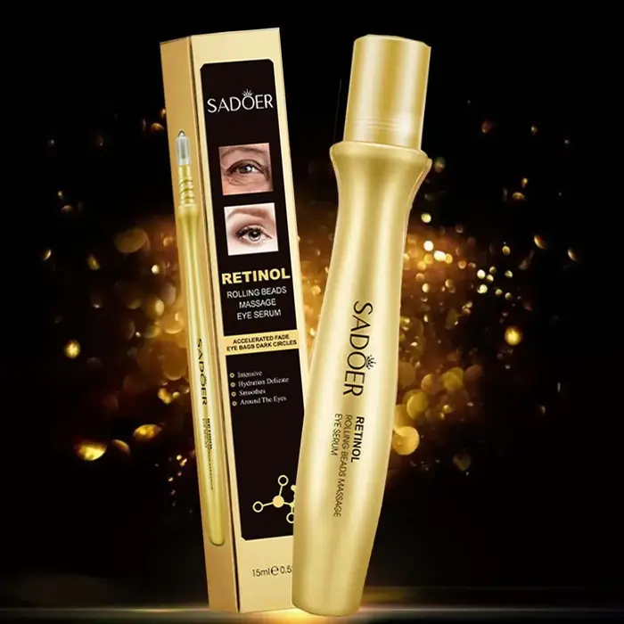 Or brillant rouleau pour les yeux crème