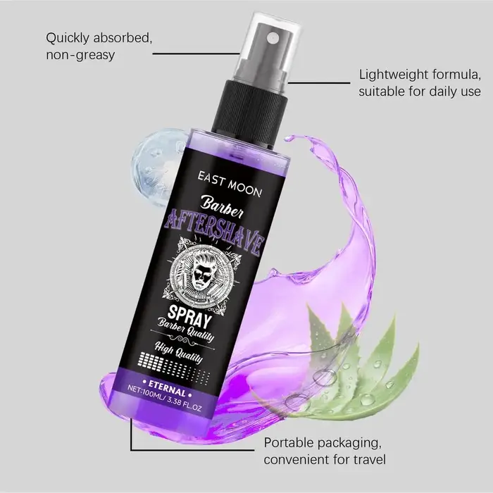 Spray après-rasage hydratant en profondeur, 1/3/5 pièces, 100ml, hydratation efficace, réparation, apaise la barbe, réduit les rougeurs, gonflements, non gras