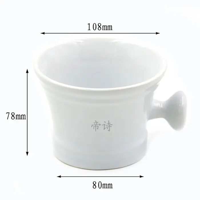 Tasse à raser en céramique, bol à raser pour homme