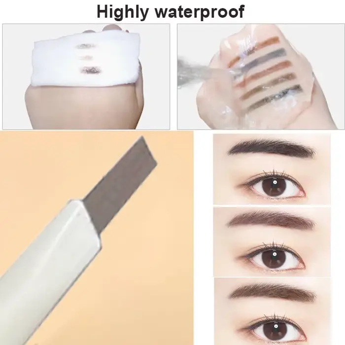Crayon à sourcils double extrémité à tête fine – imperméable