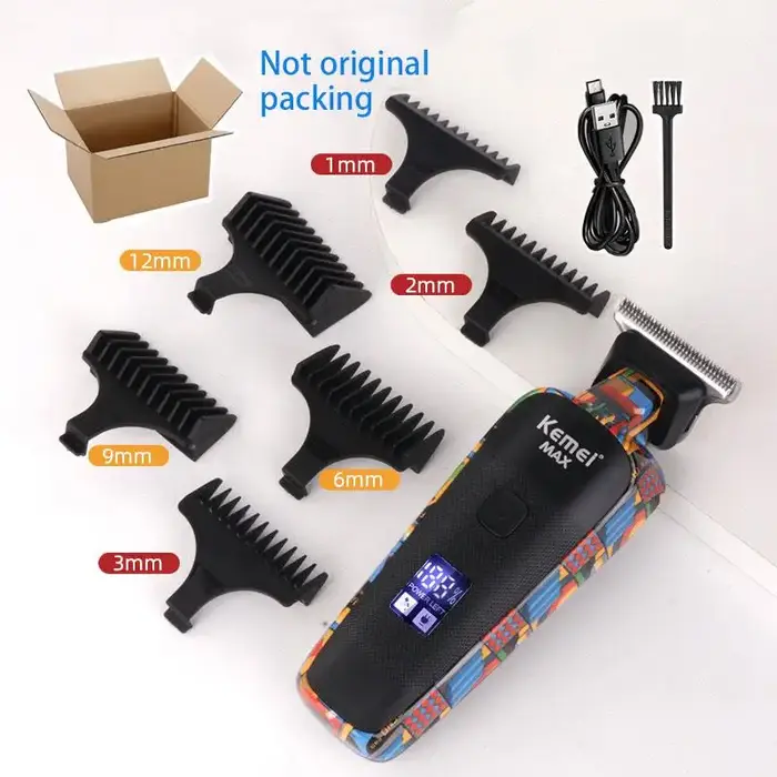 Kemei-Tondeuse à cheveux professionnelle pour hommes