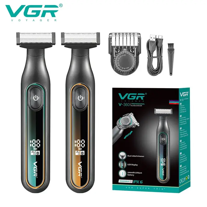 VGR tondeuse tondeuse à barbe pour hommes rasoir electrique homme rasoir homme Rasoir Professionnel Machine à raser