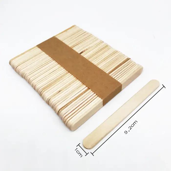 Spatule en bois pour épilation du corps pour femme
