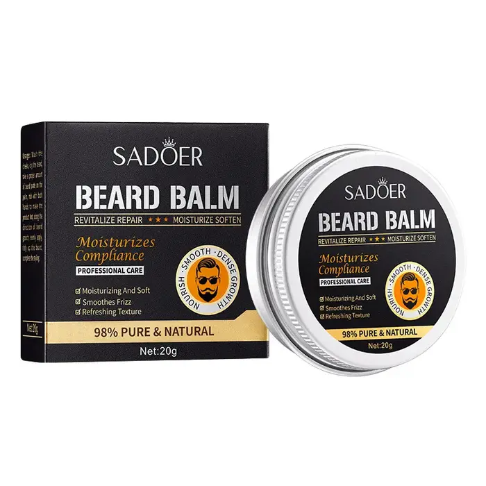 Kit de croissance de barbe pour hommes, huile de barbe, baume à barbe, Mousse de rasage, huile essen