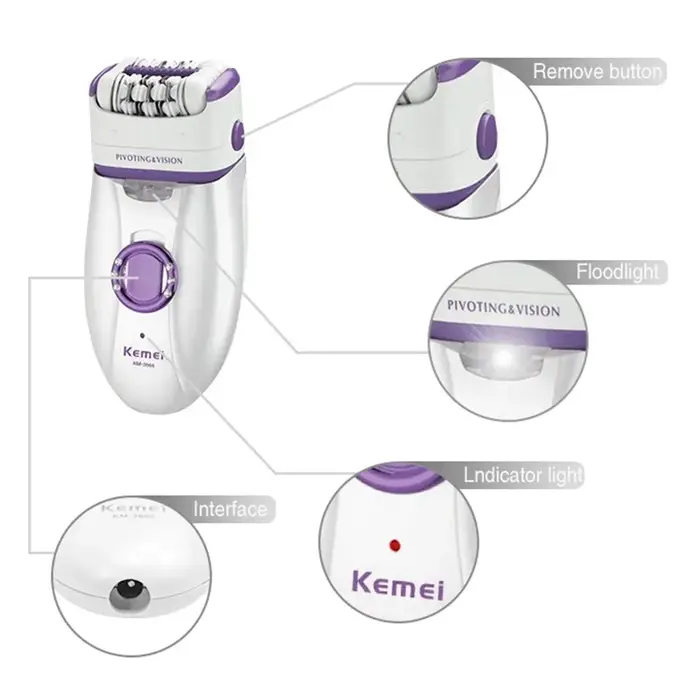 3in1 électrique femmes épilateur femme rasoir jambe corps épilation lèvre menton dépilatoire dame Bikini tondeuse