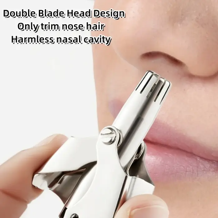 LISI lavable Portable manuel nez tondeuse pour hommes et femmes étanche en acier inoxydable oreille