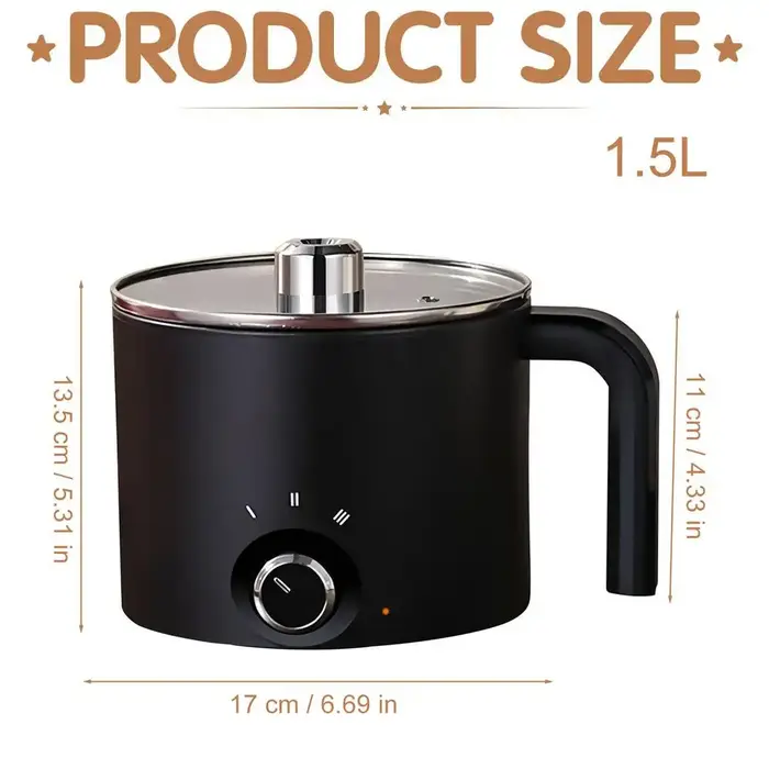 Pot à cire électrique en acier inoxydable de 1,5 L, grand format, antiadhésif, pour la fabrication d