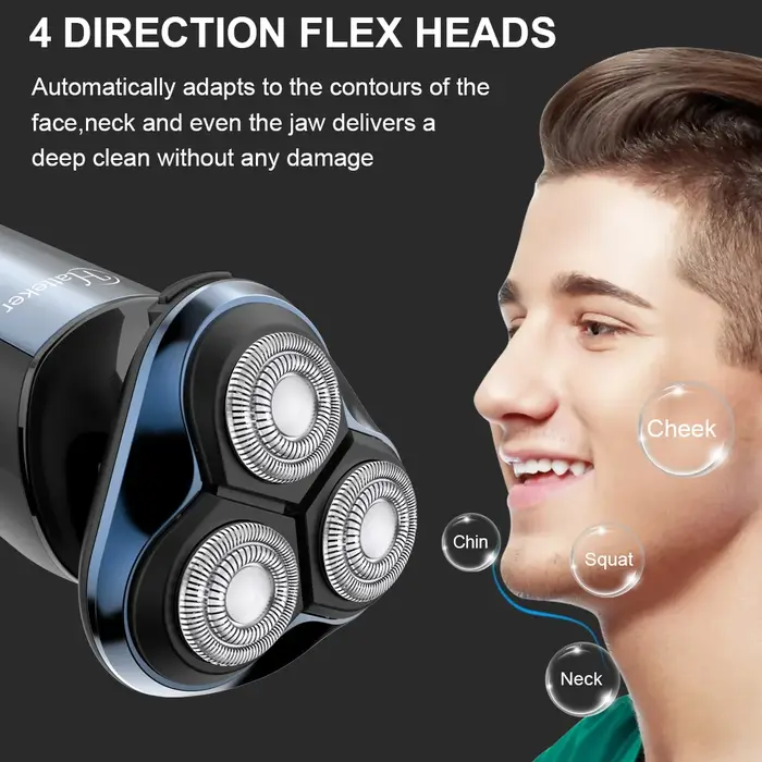 Rasoir électrique rotatif HATTEKER pour homme