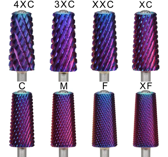 RolinStar 6.6 sécurité grand diamant cristal trapèze cônico baril violet acier carbure fraise foret