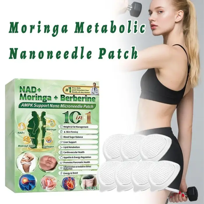 Patch Microneedle Moringa pour le Soin Corporel – Soutien Naturel au Métabolisme Énergétique