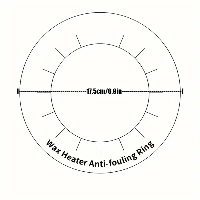 Viilife Anneau de protection pour le nettoyage du pot de cire à épiler