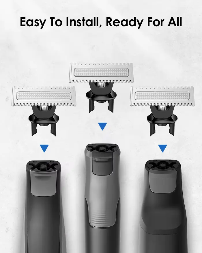 Lame de rechange pour rasoir en acier inoxydable, compatible avec Oneblade QP2630/QP2520/QP2530, ave