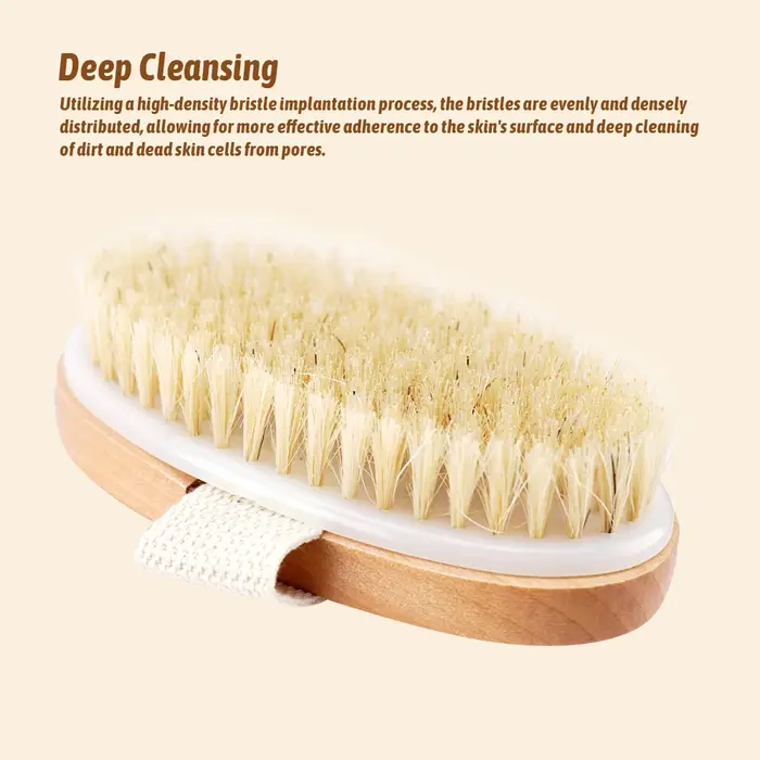 Brosse à cheveux en poils de sanglier pour hommes