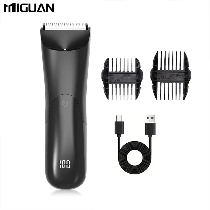 Tondeuse corporelle pour hommes, rasoir électrique, tondeuse électrique pour les parties intimes et 