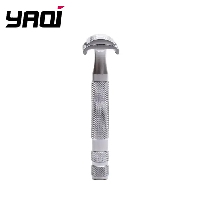 YAQI KNIGHT-HELMET Tête DE rasoir avec manche en acier inoxydable