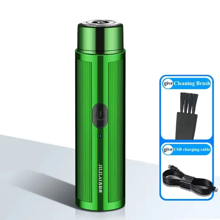 Mini rasoir électrique pour hommes tondeuse automatique couteau à barbe Portable