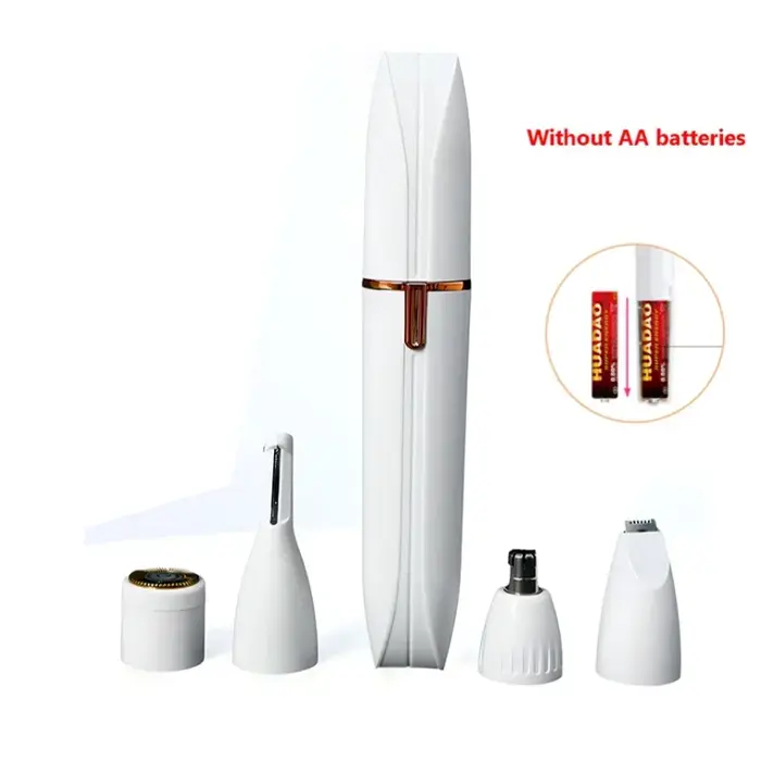 Rasoir électrique 4 en 1 pour femmes, rasage complet du corps, épilateur Facial, rasoir de sourcils,