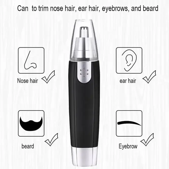 Tondeuse électrique indolore pour le nez et les oreilles, lame lavable Portable, épilateur pour sour