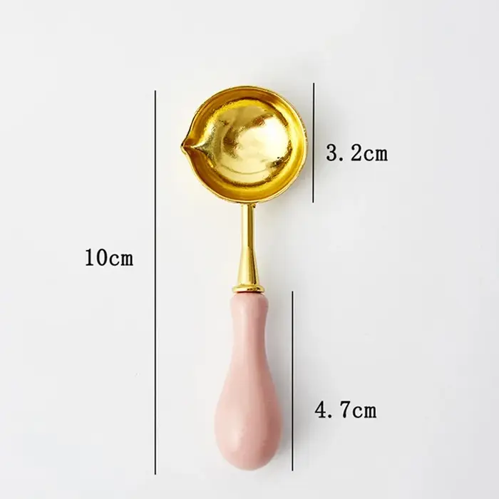 1/2/3/4 pièces Cuillère à cire en plastique avec manche anti-brûlure pour la cire à cacheter des invitations de mariage vintage