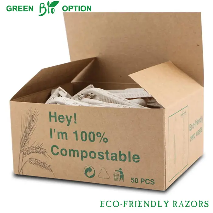 Rasoirs jetables écologiques EZ en paille de blé