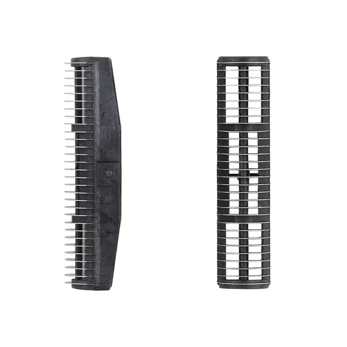Rasoir professionnel pour barbier, Double couvercle de tête en aluminium de remplacement et ensemble