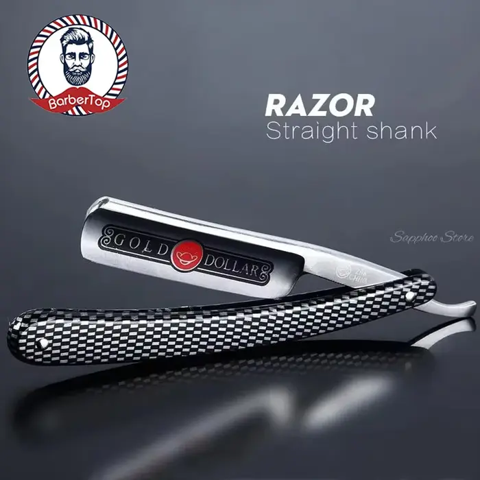 Rasoir droit manuel pour barbier
