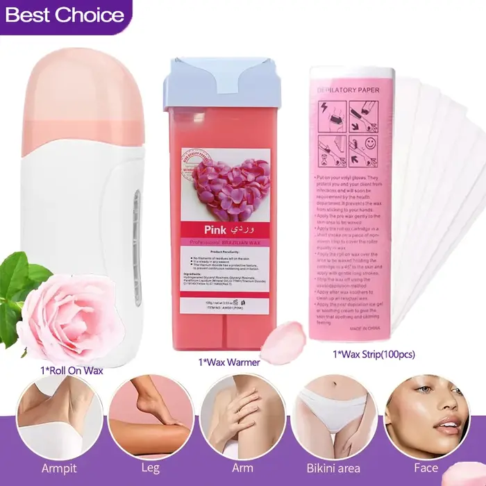 Kit d'épilation à la cire à chaud unisexe