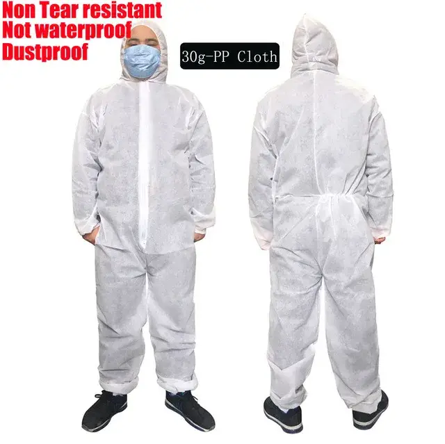 Vêtements de sécurité jetables, respirants, Anti-poussière, résistants à l'eau et à l'huile, vêtemen