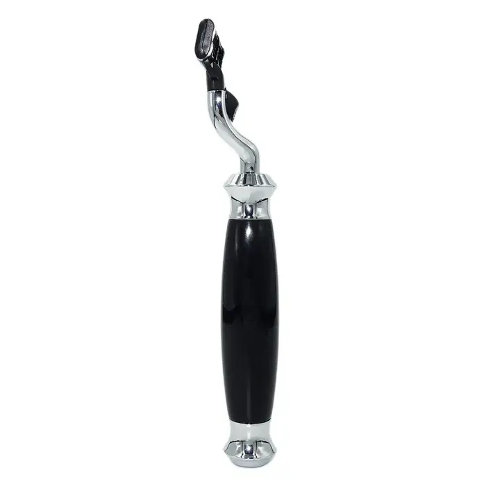 IRAZOR Classic Mach 3 rasoir de sécurité pour hommes rasage de la barbe épilation poignée acrylique en résine blanche avec cartouche de lame à 3 couches