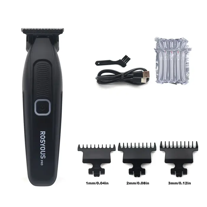 ROSYOUS-RS078 tondeuse à barbe pour hommes lame DLC lame t zéro écart 7300 tr/min tondeuse à cheveux