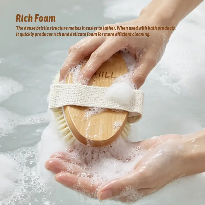 Brosse à cheveux en poils de sanglier pour hommes