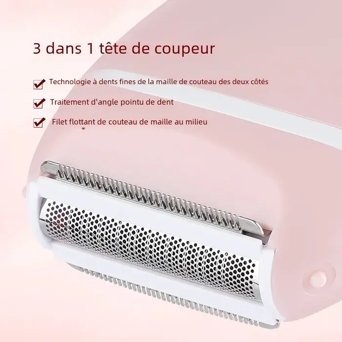 Rasoir électrique 3 en 1 pour femmes