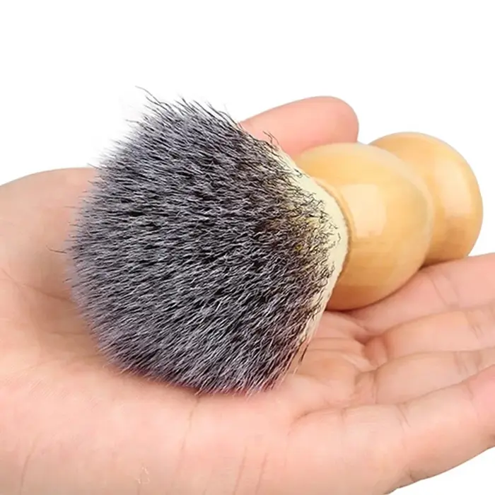 Brosse à raser pour homme à poils doux, outil professionnel pour la préparation de la mousse à raser et kit de toilettage facial pour barbier