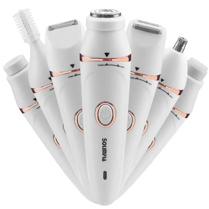 Solimpia 7 en 1 épilation du corps épilateur électrique aisselles cheveux Bikini cheveux jambe cheve