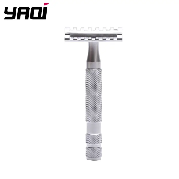 YAQI KNIGHT-HELMET Tête DE rasoir avec manche en acier inoxydable