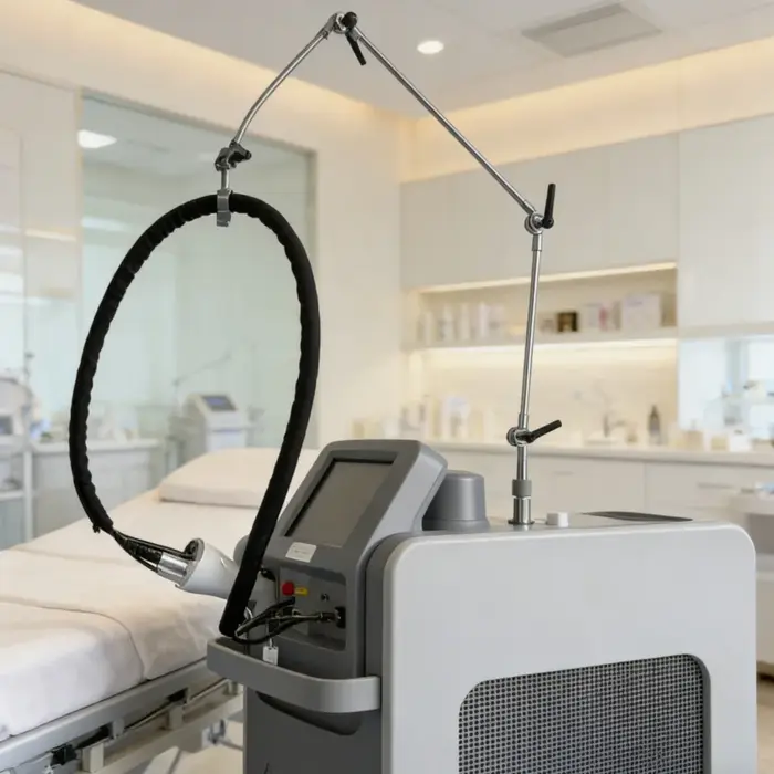 Machine professionnelle d'épilation au laser Alexandrite avec dispositif de refroidissement cryogénique DCD pour salon de beauté